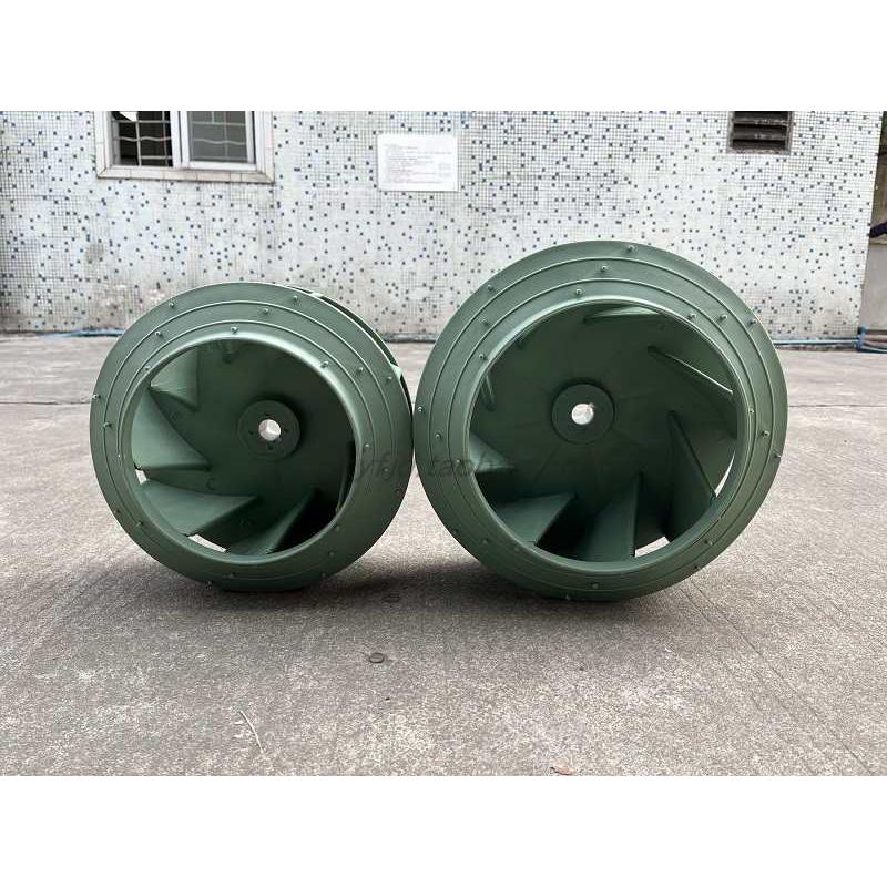 PP4-72叶轮防腐聚丙烯塑料离心风机叶轮耐酸碱风机配件