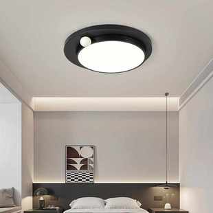 意式 极简吸顶灯客厅主灯LED大气创意简约黑色高级护眼主卧房间灯