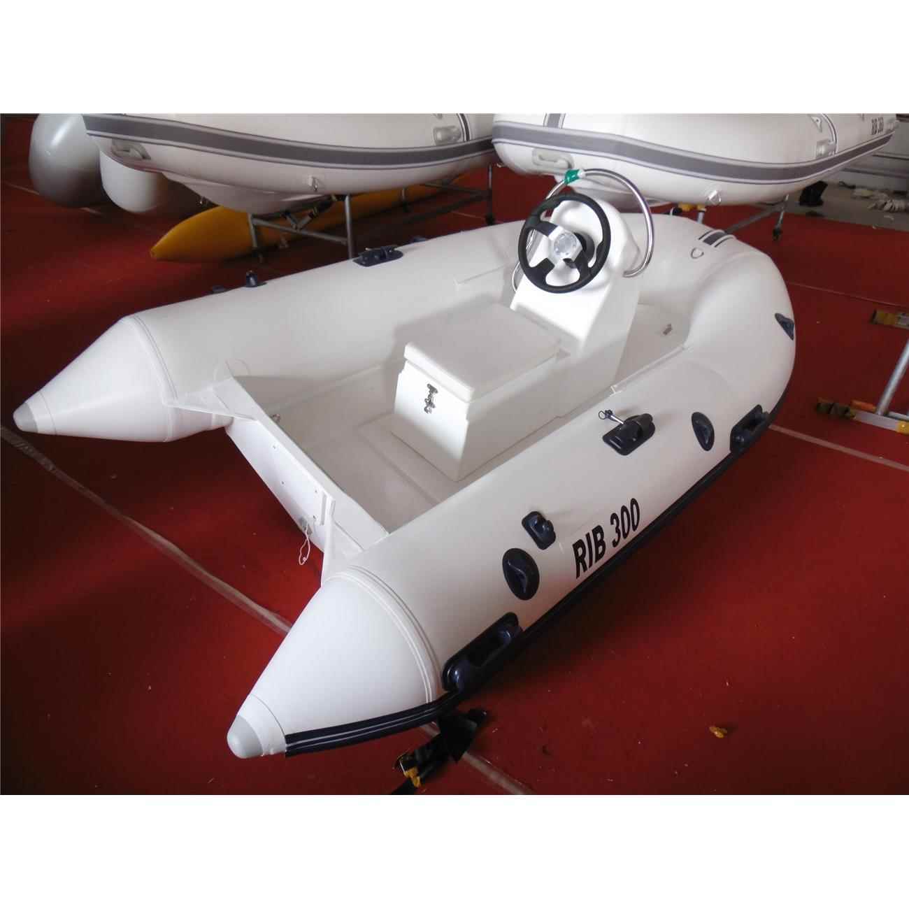 3.0米1-2人PVC橡皮艇 运动艇 玻璃钢充气船 钓鱼艇 海钓船 硬底船