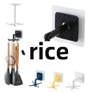 Kitchen Organizer Hook 360 Degree Rotating Shelves Rack Wall