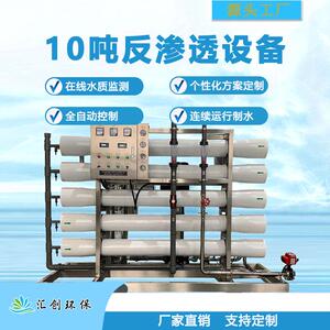 大型10吨反渗透水处理设备软化水纯水设备全自动ro工业净水处理器