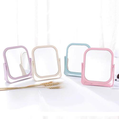 Round Mirror with Girly Style, Desktop Vanity Mirror for Hom