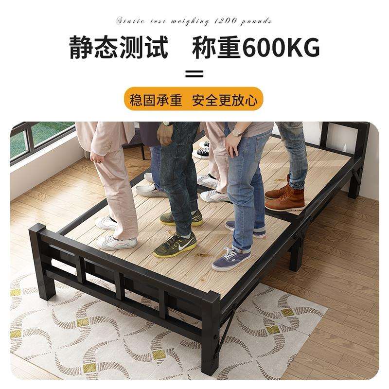 A9L折叠床单人便携家用1.2米出租房午睡简易办公室午休陪护硬板铁