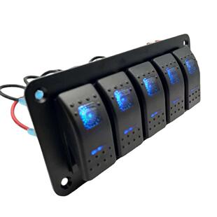 3ON 汽车6 OFF组合船型开关双LED指示灯组合开关 改装 新品