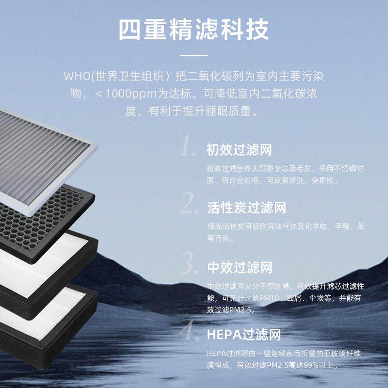 桐宇净化型静音送新风机家用微正室内新风系统
