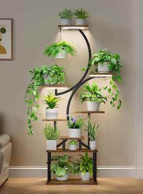 20落25新款高端现TRE代异韩式园铁艺花盆架室内地多层田植物架形