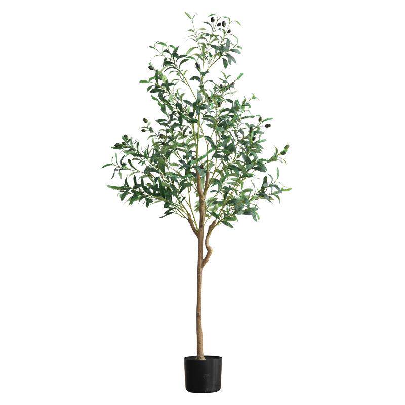 大型仿真绿植橄榄树假植物盆栽室内橱窗商场落地造景装饰盆景摆件