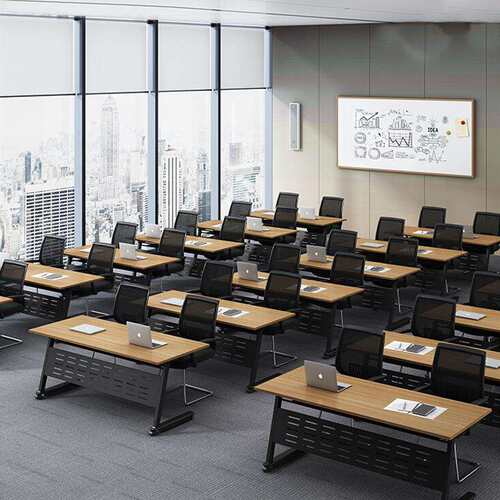 可拼接组合会议桌长条桌折叠现代简约培训桌移动办公桌治谈接待