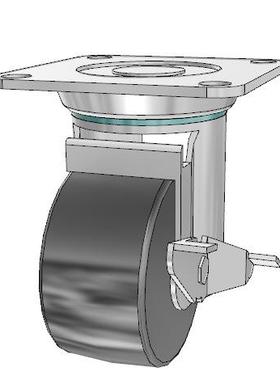 CHJSD65 2.5寸带挡块 米思米 载重300KG 低重心轮