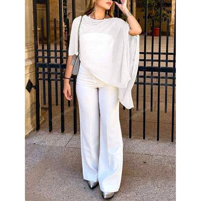 H 67581 Asymmetric hem top 不规则下摆上衣
