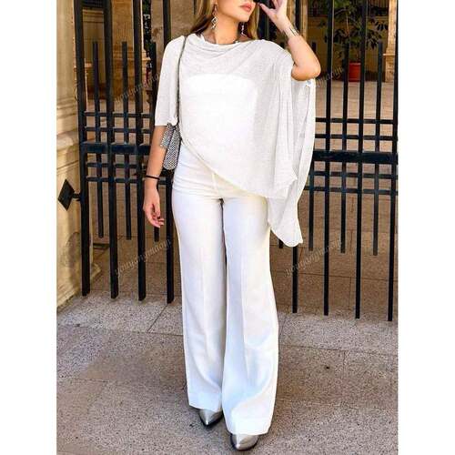 H 67581 Asymmetric hem top 不规则下摆上衣