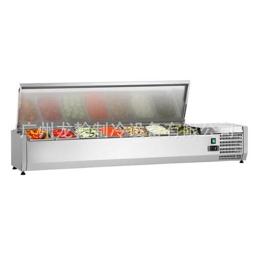 桌上型冷藏沙拉台沙拉操作台保鲜外卖台Salad bar