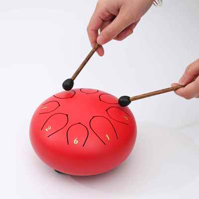 正品童6寸8音空典灵鼓口袋儿款乐器益智蒙教育经初学启忘忧亲子练