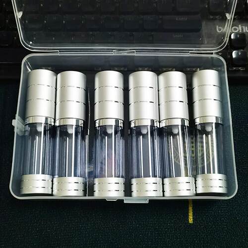 高级真空瓶盒装线 线银保湿纳米喷雾瓶按压乳液分装瓶粉底液旅行