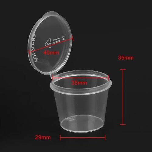 100Pcs Disposable Sauce Cup Small Sauce Container Box