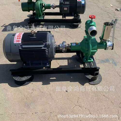 拖车柴油3寸增压喷灌泵浇地抗旱应急排涝8寸离心泵轴连式水泵机组
