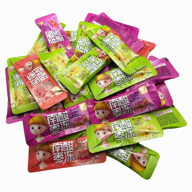 酸弟南酸枣冻400g百香果草莓味四川特产酸枣果肉果汁果冻礼包零食