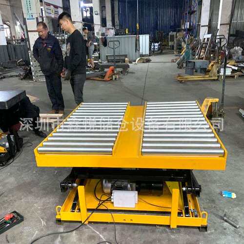 固定滚筒电动升降平台辊筒液压升降台剪叉式升降机