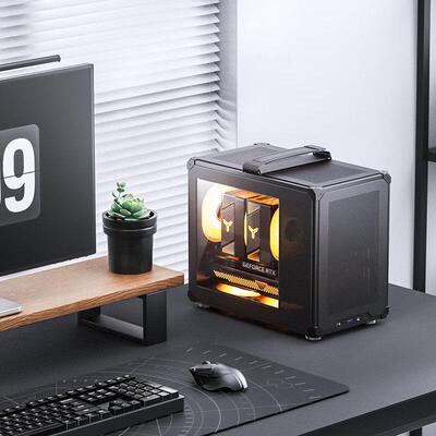【潮玩客】乔思伯 JONSBO C6 MAX 黑白色 手提式MATX迷你机箱