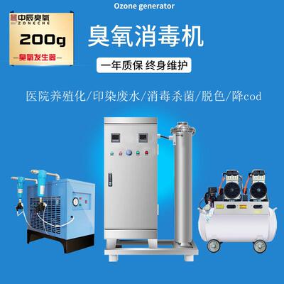 中辰200克水处理用臭氧发生器 洁净车间水冷式空气源臭氧消毒机