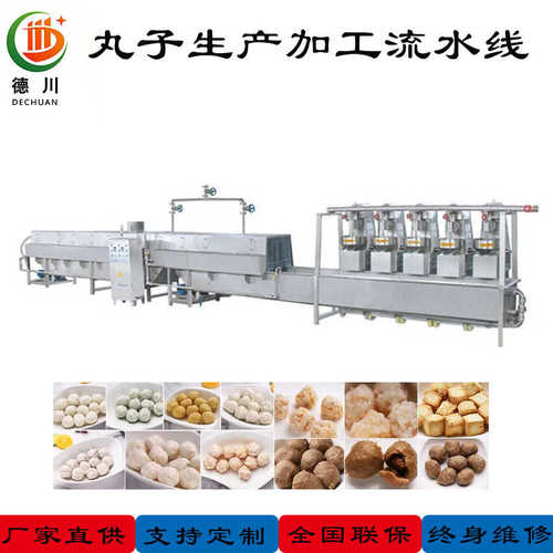 厂家直销不锈钢丸子机全自动丸子加工生产流水线 撒尿牛丸机 厂家