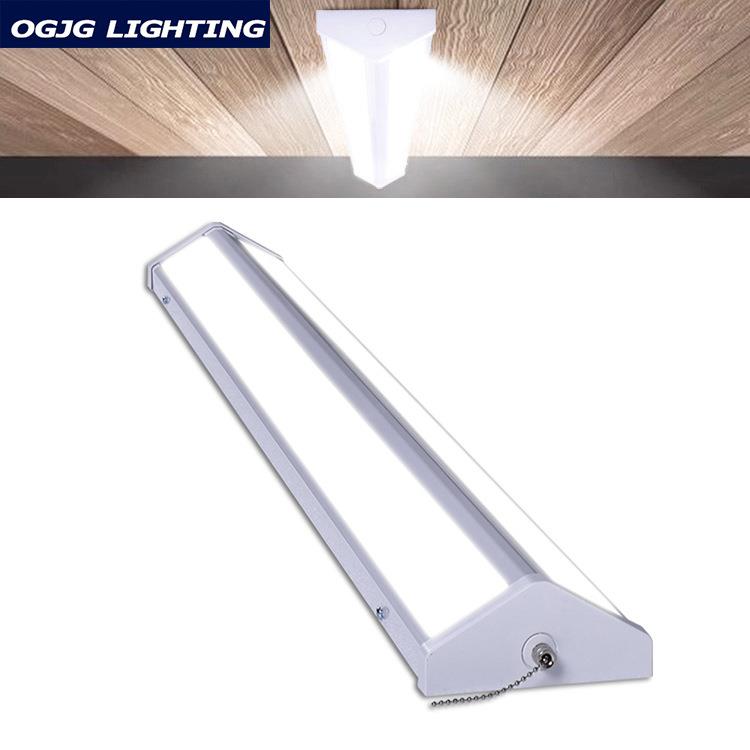 工厂仓库三角形LED线性吊灯20W 40W 60W 80W左右发光可调光线条灯