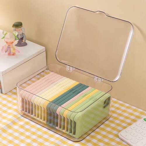 Dust-proof desktop drawer storage box for phone cases, organ