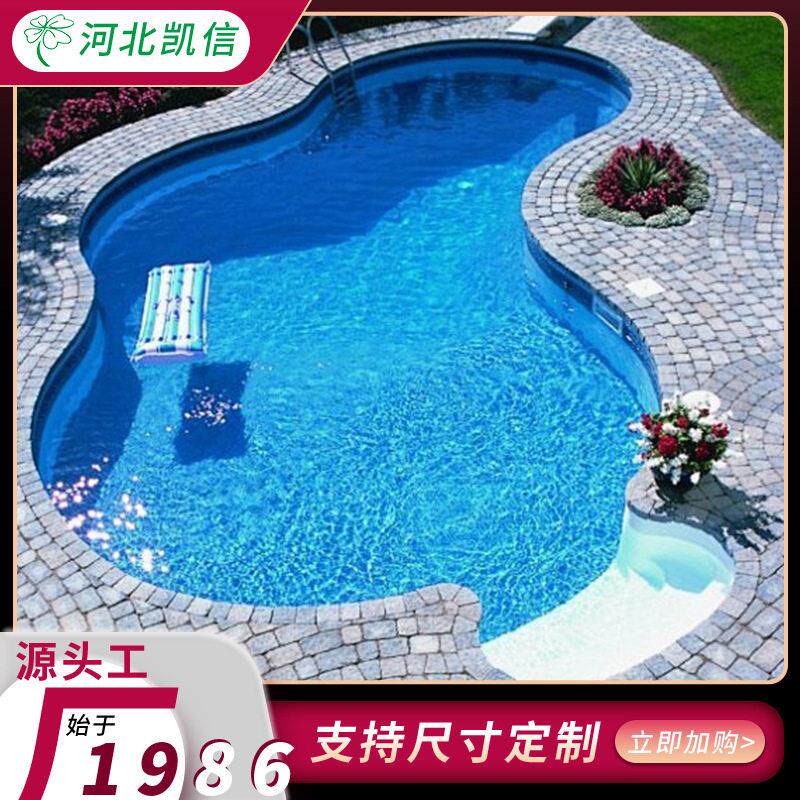玻璃钢结构游泳池泳池健身教学校水育恒温水池定制玻纤家用