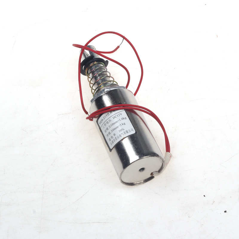 -山铁15mm  mq8 茗   行程z15牵引电磁铁dc12  圆柱dc12v电磁直流