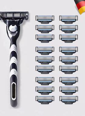 升级通用风速3刀片剃须刀手动刮胡刀三层刀片男胡子刀刮头刮脸刀