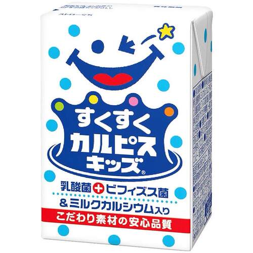 日本进口Elbee艾尔比CALPIS可尔必思儿童乳酸菌风味饮料125ml