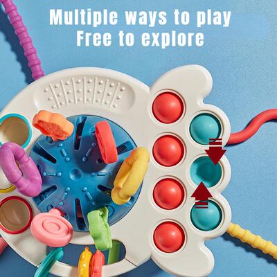 Montessori Sensory Development Baby Toys Pull String Finger