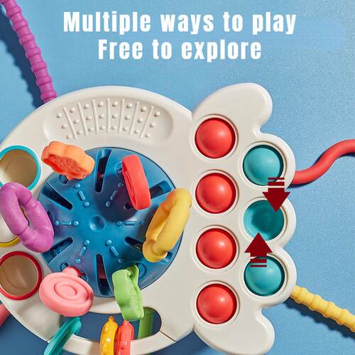 Montessori Sensory Development Baby Toys Pull String Finger