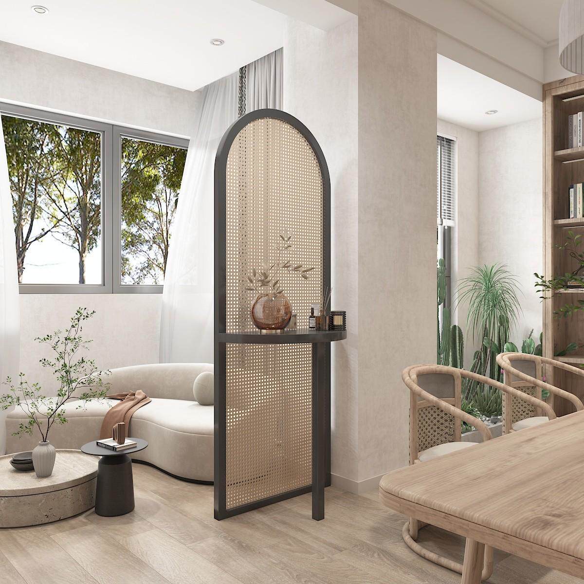 诏冯日式藤编屏风客厅简约玄关进门家用隔断实木办公室小户型花架,住宅家具,庭院屏风,淘宝优惠券,粉丝福利购,淘宝优惠卷