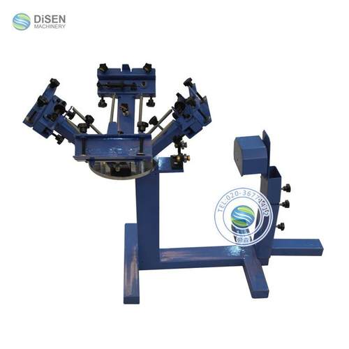 4色帽子丝印机服装四色一工位帽子T恤丝印机文化衫帽子印花机