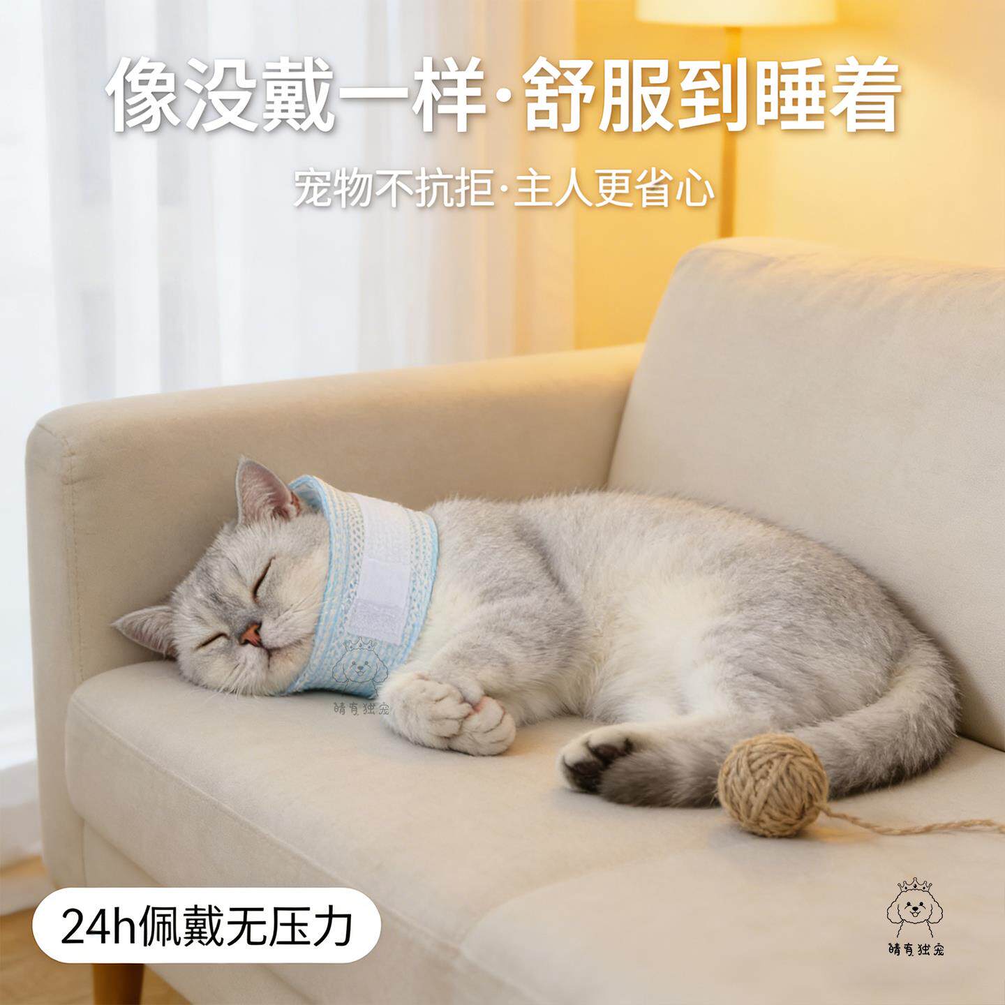 伊丽莎白猫咪圈宠物护颈圈脖套护颈防抓脖子项圈狗狗伤口透气保护