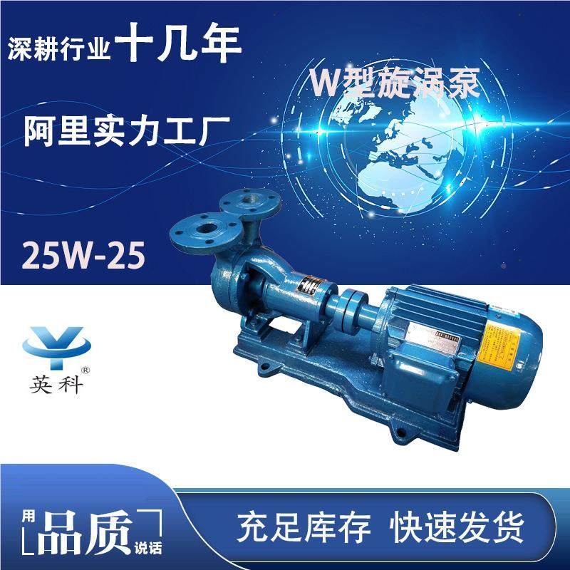25W-25锅炉水873压泵热 铸铁1.44m3/单h25M/3KW/380V增级旋涡泵