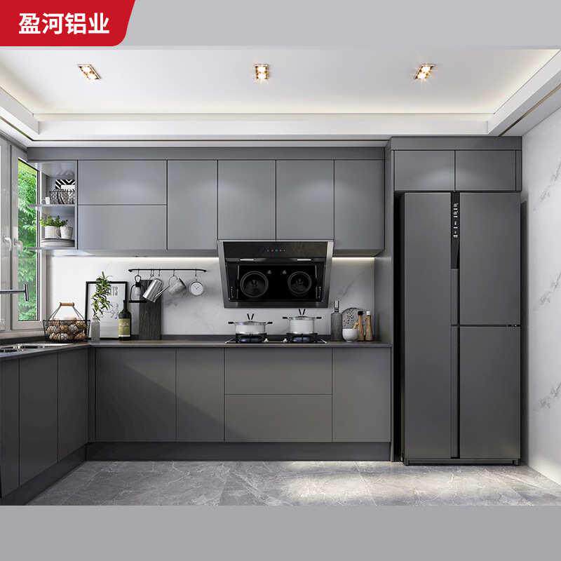 源头全厂家洗现代铝合金收纳定制阳台铝简约一体佛山家具衣柜物储