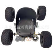 168自制改装 卡丁车四轮车配件前后悬挂减震方向盘转向1米后轴轮胎