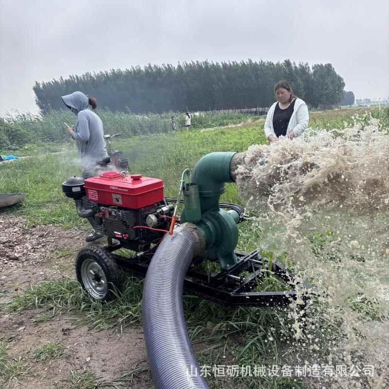 农用6寸水大拖374款大漫灌抽水泵柴油马车力工程应急污水排水泵
