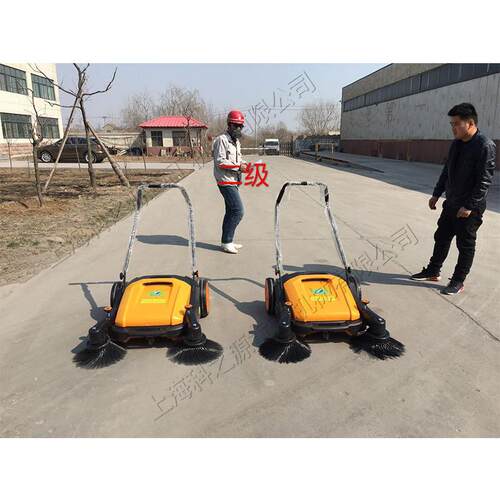 手推式垃圾扫地机双滚刷街道清扫吸尘器可折叠小区公园清理机