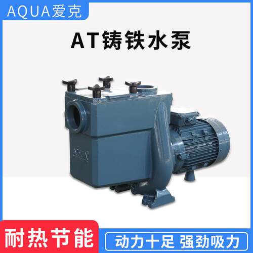 AQUA爱克铸铁水泵游泳池循环泵过滤增压防水带高温泳池设备AT系列