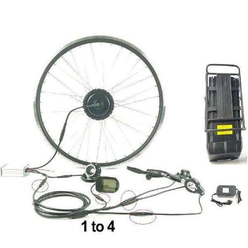Electric Bicycle Extension Cord Black Cable E-bike For