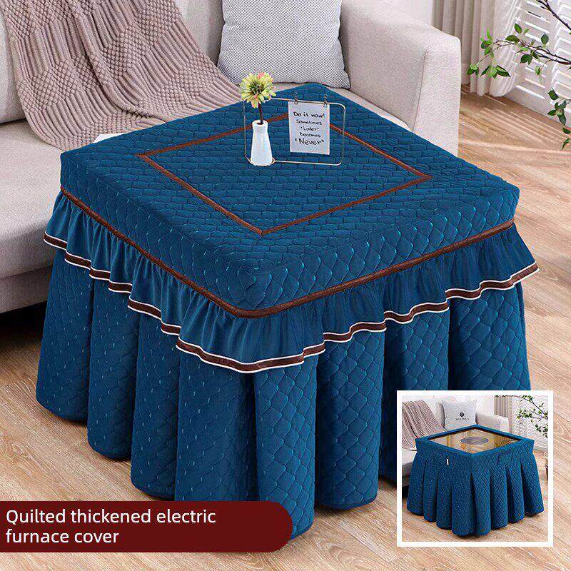 电炉罩烤火桌子罩套正方形桌布套取暖桌罩加厚夹棉桌布冬季烤火罩