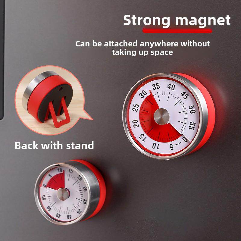 可视化计时器厨房机械定时儿童自律学习提醒器磁吸式烹饪秒表闹钟