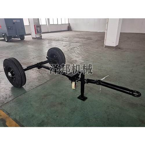 两轮载重拖车桥发电机移动拖车底盘机械设备牵引车后桥总成定制