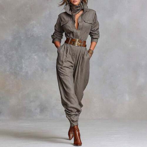 High Waist Pleated Wide Leg Pants Women'S Harlan Pants Loose