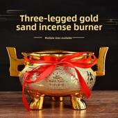 陶瓷三足双耳香炉金沙室内关公招财观音供佛有求必应金玉寺庙供奉