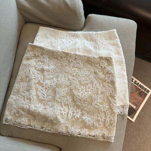 Embroidered Waist Skirt Sweet Casual Daily Wear Dates Women