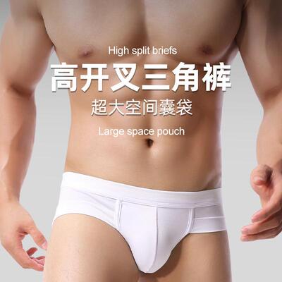 Mid waist bikini fat guy men's triangle pants trendy